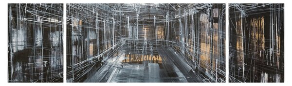 Obraz interiéru staré budovy (170x50 cm)