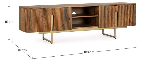 Televizní skříňka Villa 180 x 40 cm přírodní