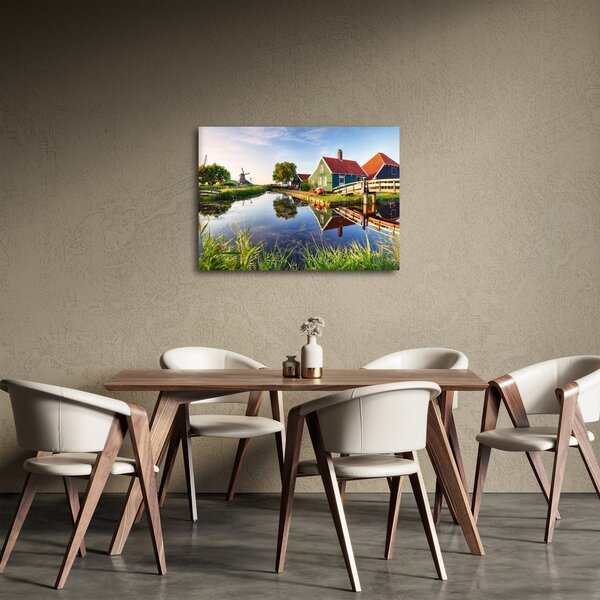 Obraz nizozemských mlýnů (70x50 cm)