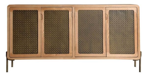 Skříňka Nevoa 162 x 80 cm přírodní