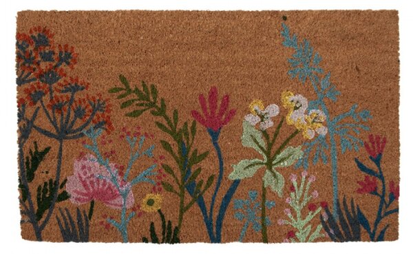 Kokosová rohožka se vzorem divoké louky Wildflower Fields – 75x45 cm