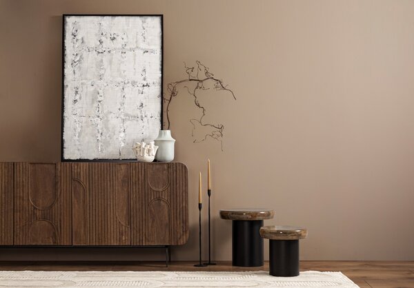 Komoda Sarrina 145 x 82 cm hnědá