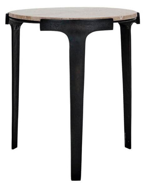 Konferenční stolek Fina ⌀45 cm béžový