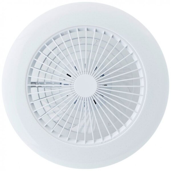Brilliant G60020/05 Stmívatelné LED svítidlo SALERNO BÍLÉ s reverzním VENTILÁTOREM + funkce LED