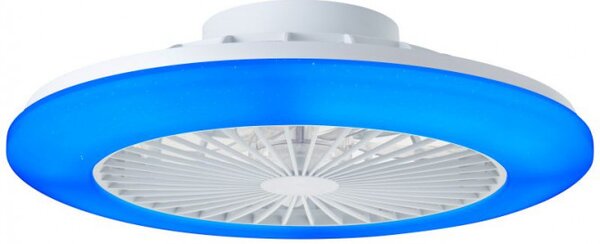 Brilliant G60020/05 Stmívatelné LED svítidlo SALERNO BÍLÉ s reverzním VENTILÁTOREM + funkce LED