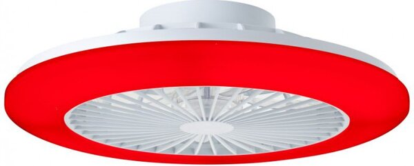 Brilliant G60020/05 Stmívatelné LED svítidlo SALERNO BÍLÉ s reverzním VENTILÁTOREM + funkce LED