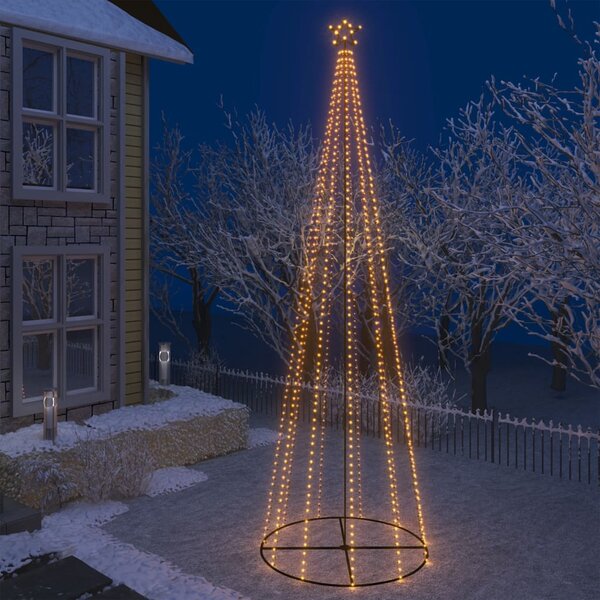 Vánoční stromek kužel 752 teplých bílých LED diod 160 x 500 cm