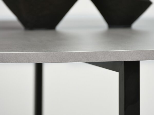 Jídelní stůl Bird (beton + černá). Akce -11%
