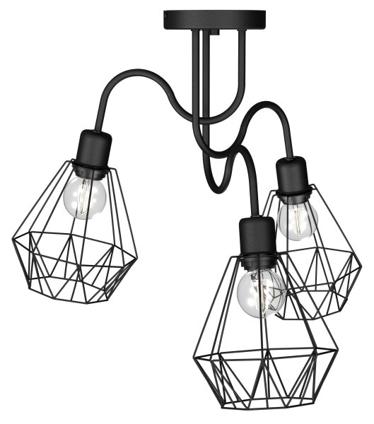 Přisazený lustr BERGEN 3xE27/60W/230V