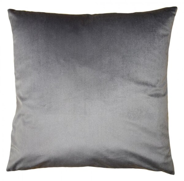 Šedý povlak na dekorativní polštář z polyesteru – 45x45 cm