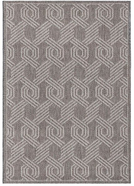 Breno Kusový koberec ARUBA 4904 Grey, 140x200 cm, Šedá/Vícebarevné