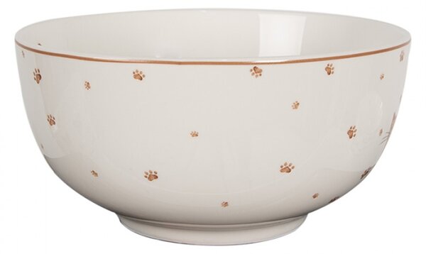 Bílá porcelánová miska na polévku s kočičkami Kitty Cats – 500 ml