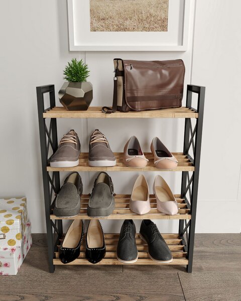 ASIR Regál PLASTIC BATHROOM 4 černá