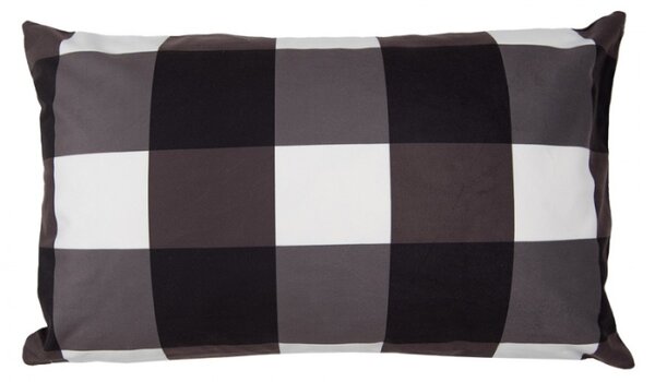 Černo-bílý vánoční povlak na polštář se stromečky Black & White X-Mas – 30x50 cm