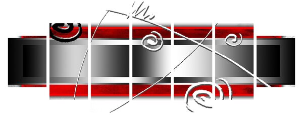Abstraktní obraz (210x100 cm)