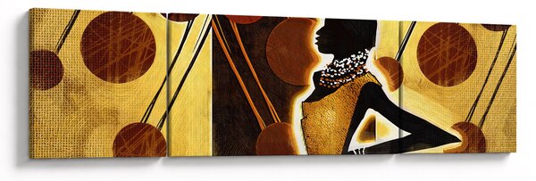 Obraz umělecké pradávné malby (170x50 cm)