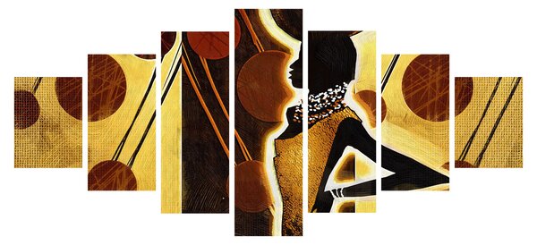 Obraz umělecké pradávné malby (210x100 cm)