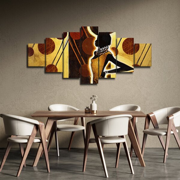 Obraz umělecké pradávné malby (210x100 cm)