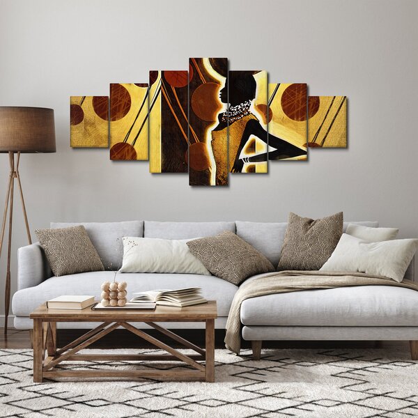 Obraz umělecké pradávné malby (210x100 cm)