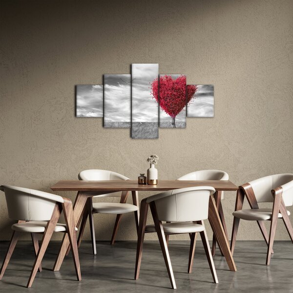 Obraz - Srdce korunou stromu (125x70 cm)