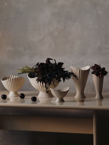 Designová váza Fountain Off White