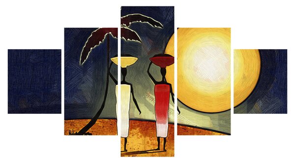 Obraz starověké malby (125x70 cm)