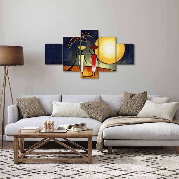 Obraz starověké malby (125x70 cm)