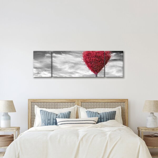 Obraz - Srdce korunou stromu (170x50 cm)