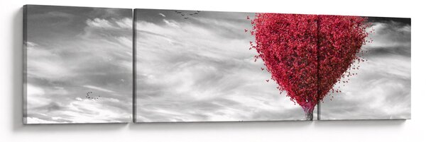 Obraz - Srdce korunou stromu (170x50 cm)
