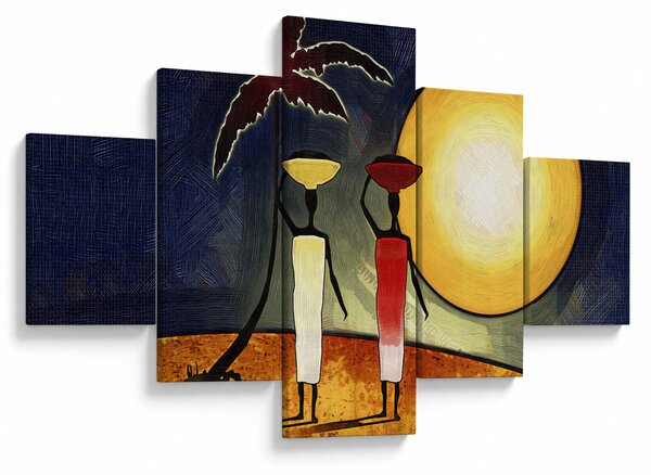 Obraz starověké malby (125x70 cm)