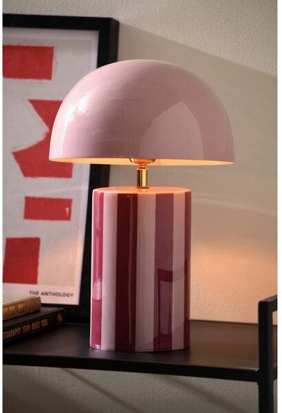 Fialová kovová stolní lampa (výška 34 cm) Rayado – Leitmotiv
