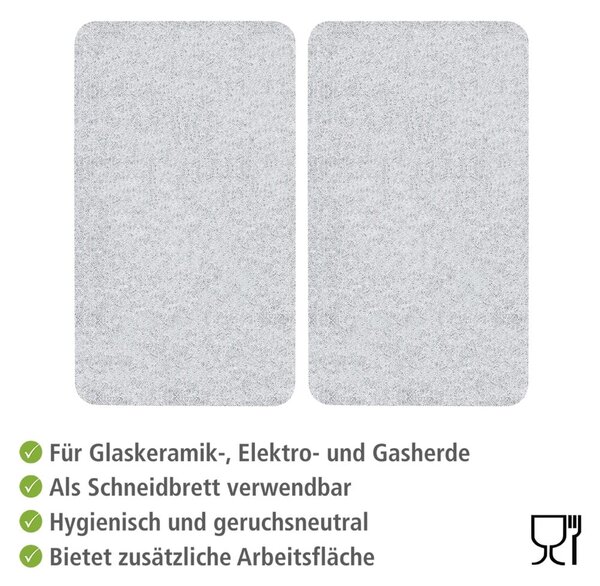 Sada 2 skleněných krytů na sporák Wenko Transparent