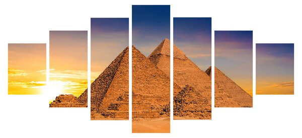 Obraz - Egyptské pyramidy (210x100 cm)