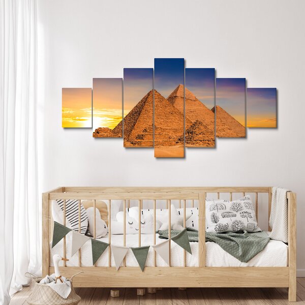 Obraz - Egyptské pyramidy (210x100 cm)