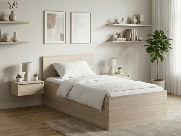 Postel SOFIA 90 x 200 cm, dub sonoma