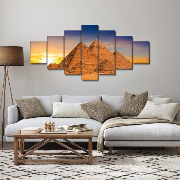 Obraz - Egyptské pyramidy (210x100 cm)