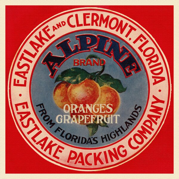 Obrazová reprodukce Alpine Brand Oranges & Grapefruits