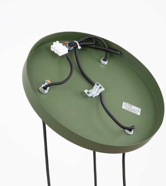 Zelené kovové závěsné svítidlo ø 30 cm Niru – Sollux