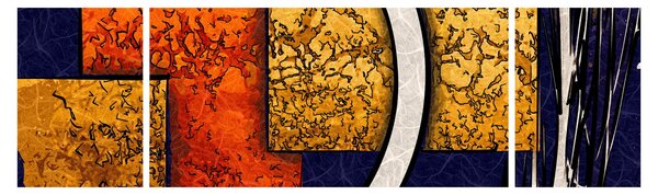 Obraz abstrakce (170x50 cm)