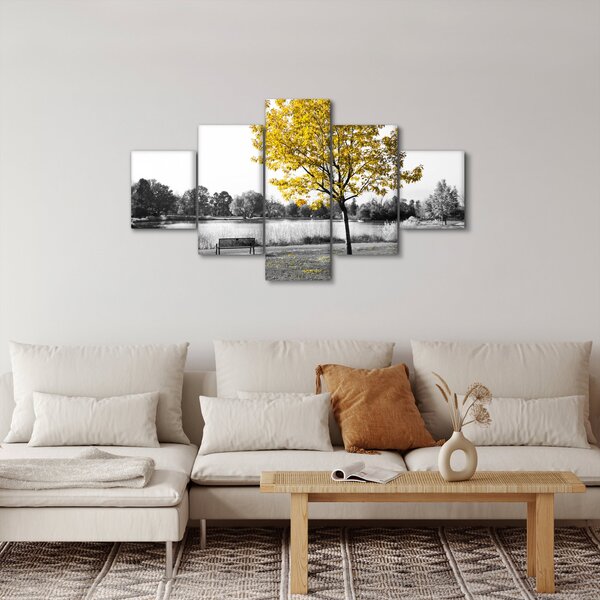 Obraz - Odpočinek v parku (125x70 cm)