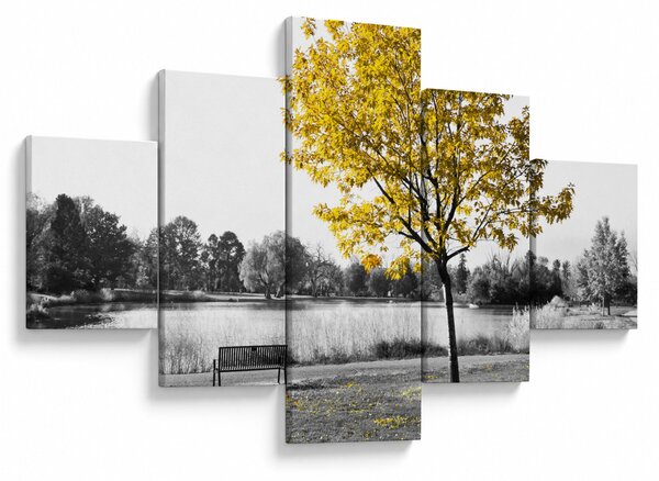 Obraz - Odpočinek v parku (125x70 cm)