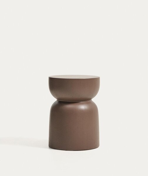 Betonový kulatý zahradní stolek ø 32 cm Garbet – Kave Home