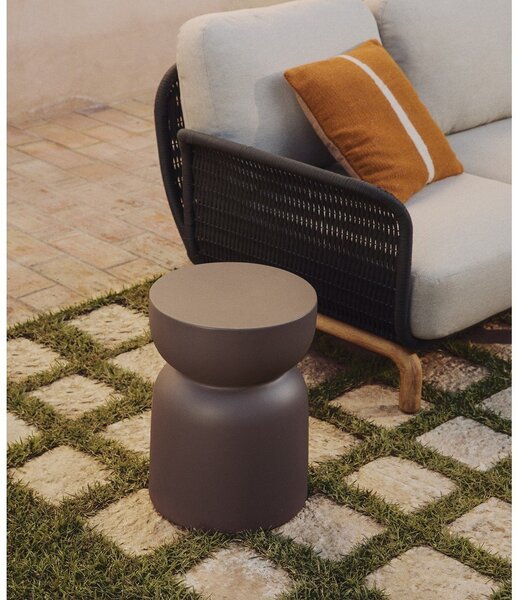Betonový kulatý zahradní stolek ø 32 cm Garbet – Kave Home