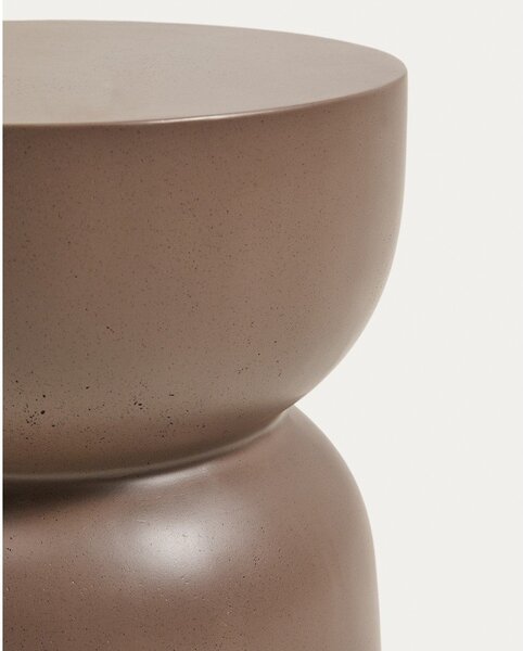 Betonový kulatý zahradní stolek ø 32 cm Garbet – Kave Home