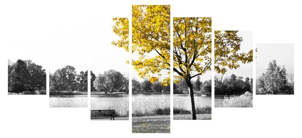 Obraz - Odpočinek v parku (210x100 cm)