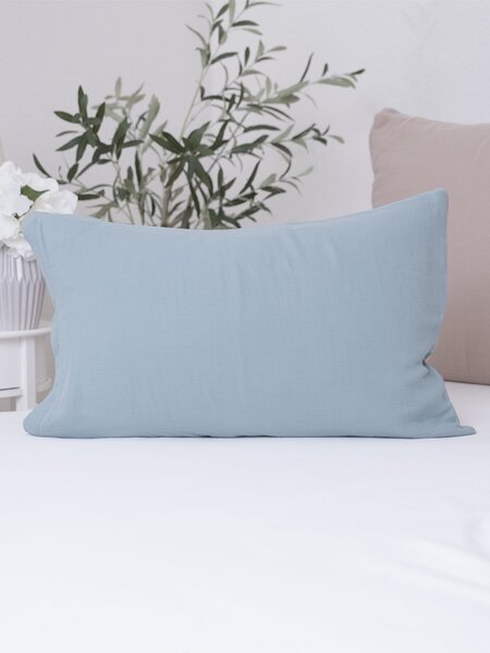 MK Lůžkoviny Mušelínový povlak na polštář 40 x 60 cm - Alexia Duo mátová/cappuccino