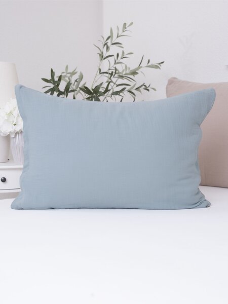 MK Lůžkoviny Mušelínový povlak na polštář 50 x 70 cm Alexia Duo - mátová/cappuccino