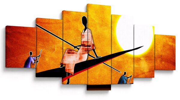 Obraz dobové starověké malby (210x100 cm)