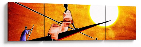 Obraz dobové starověké malby (170x50 cm)