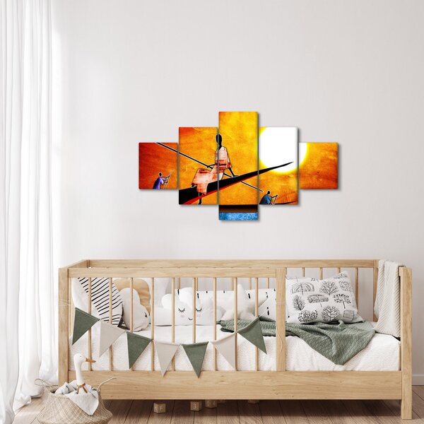 Obraz dobové starověké malby (125x70 cm)